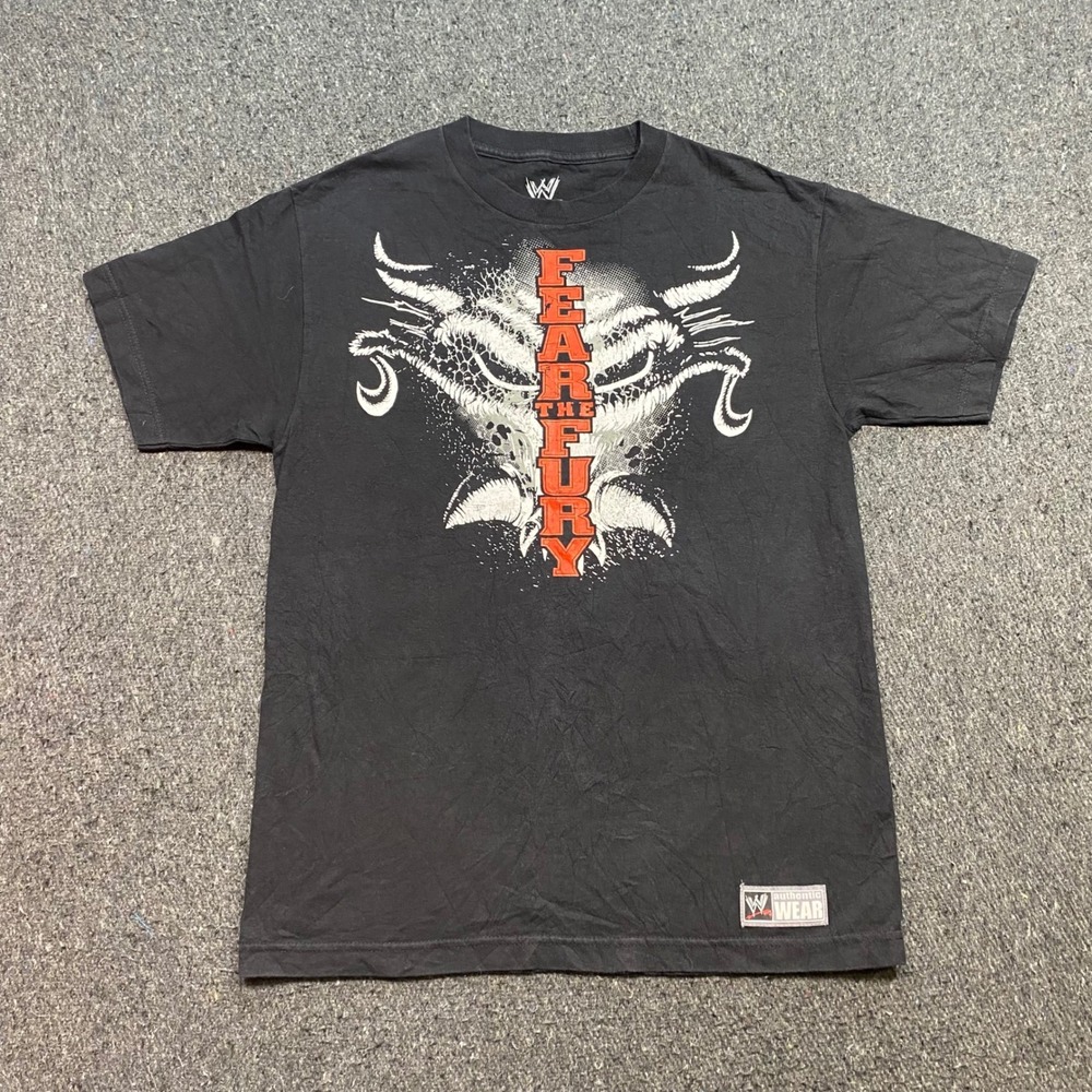 WWE Brock Lesnar Fear the Fury TShirt Sz M Mens Black Skater Graphic 2011 Tee